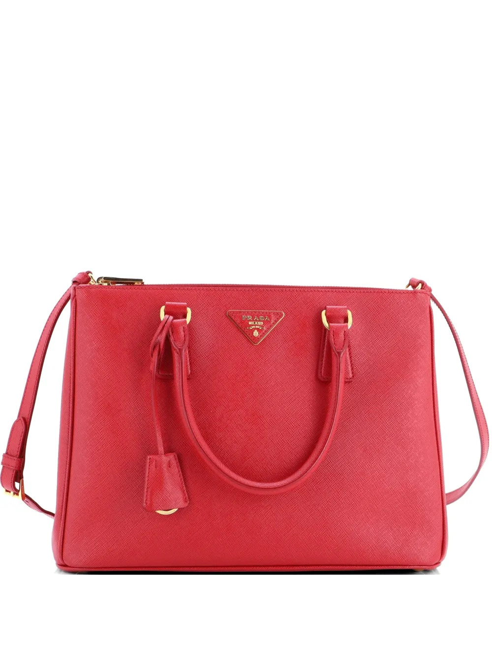 Prada Pre-Owned Galleria Double Zip Saffiano Leather Large tote bag - Red