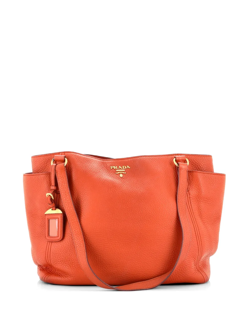 Prada Pre-Owned Side Pocket Convertible Vitello Daino Large tote bag - Arancione