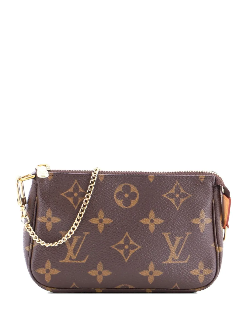 Louis Vuitton Pre-Owned Clutch Pochette Accessoires mini in tela con monogramma - Marrone