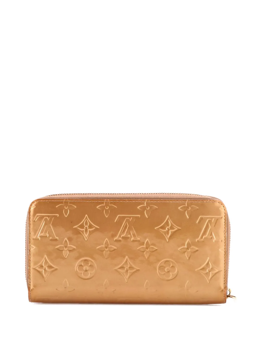  Louis Vuitton Pre-owned Cartera Pequeña De Piel Vernis Con Monograma Metalizada Con Cremallera De Edición Limitada - Dorado 