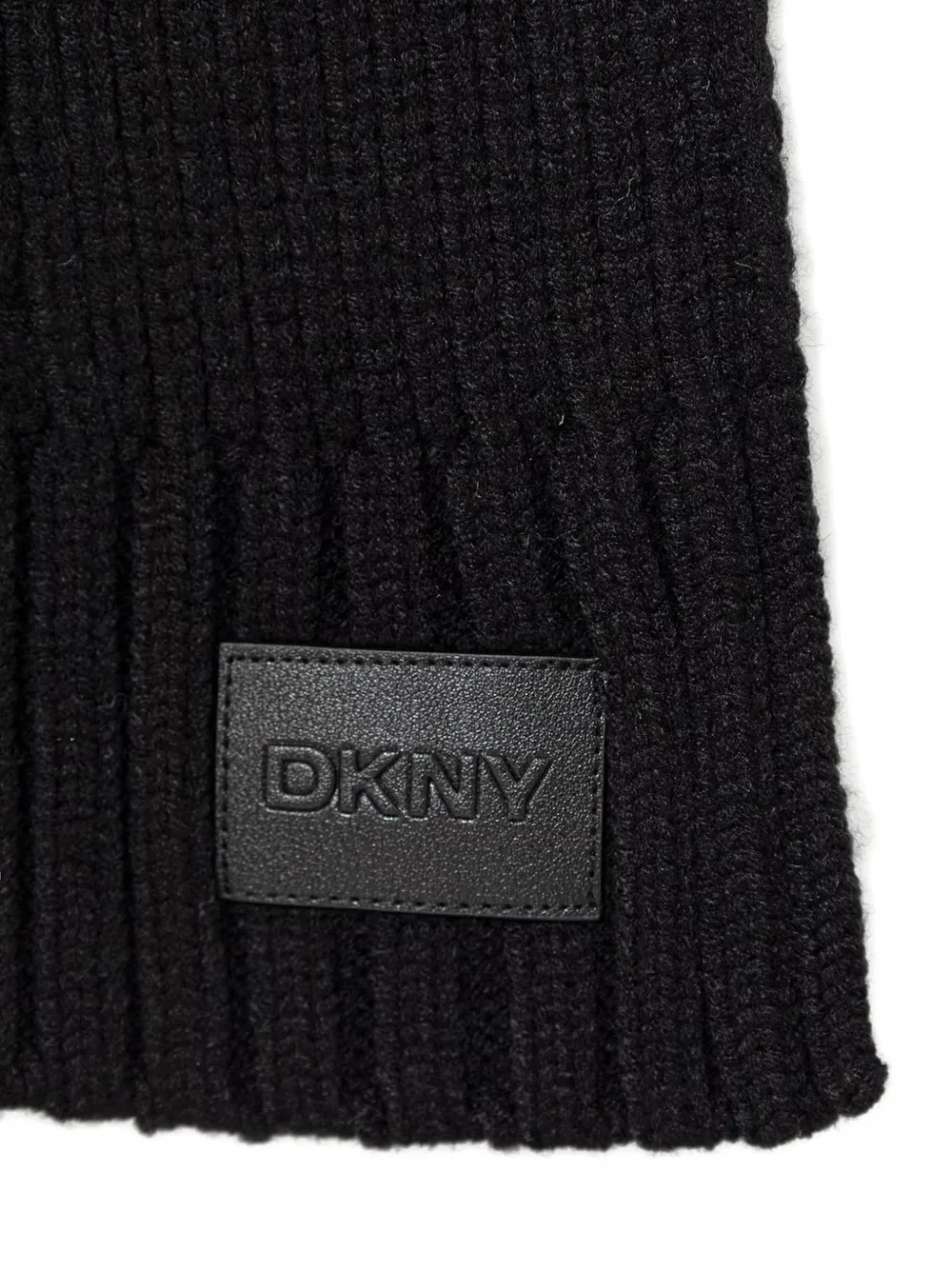DKNY Kabelgebreide sjaal Zwart