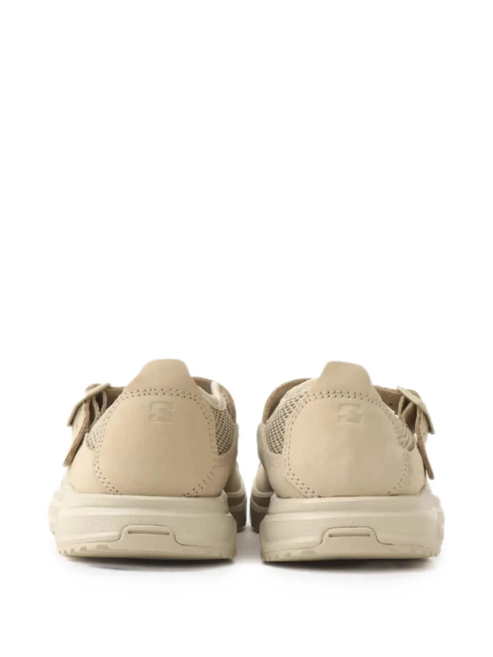 Salomon mesh-panelled buckle-strap sneakers Beige