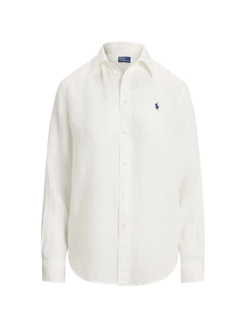 Polo Ralph Lauren logo-embroidered linen shirt - Bianco