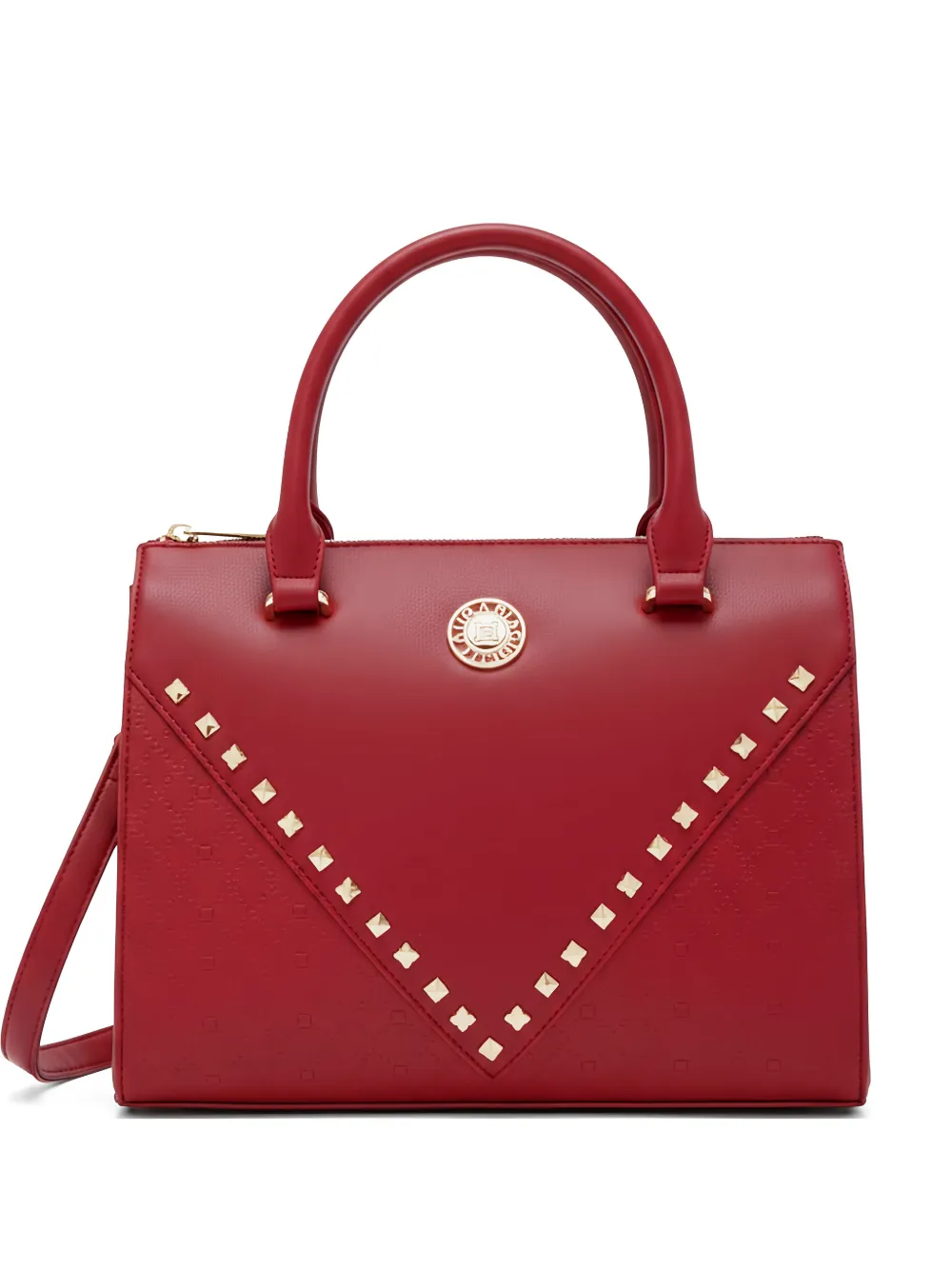 Laura Biagiotti Bradenton 1 stud-embellished monogram-embossed tote bag
