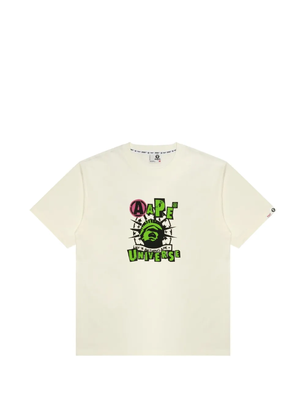 AAPE BY *A BATHING APE® AAPEUNVS graphic-print T-shirt - Bianco