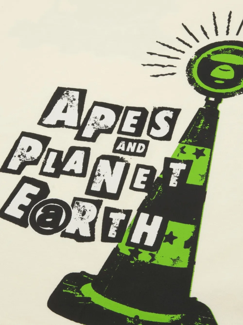 AAPE BY *A BATHING APE AAPEUNVS T-shirt met grafische print Wit