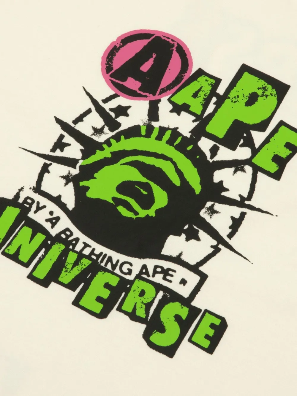 AAPE BY *A BATHING APE AAPEUNVS T-shirt met grafische print Wit