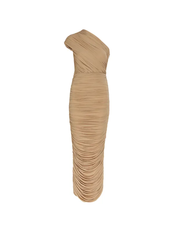 ronny kobo one shoulder dress Ronny Kobo Emery Draped One-Shoulder Bodycon Dress, Black, Women's, Medium, Cocktail & Party Wedding Guest Dresses One-Shoulder Dresses