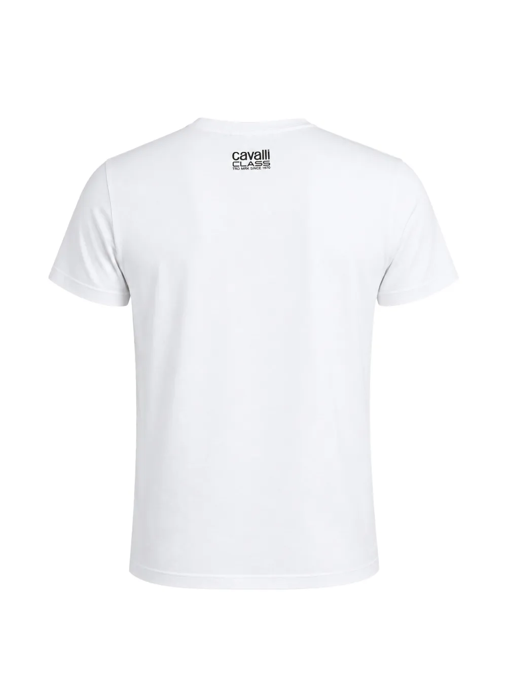 Cavalli Class T-shirt met tijgerprint Wit