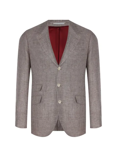 Brunello Cucinelli herringbone-pattern blazer