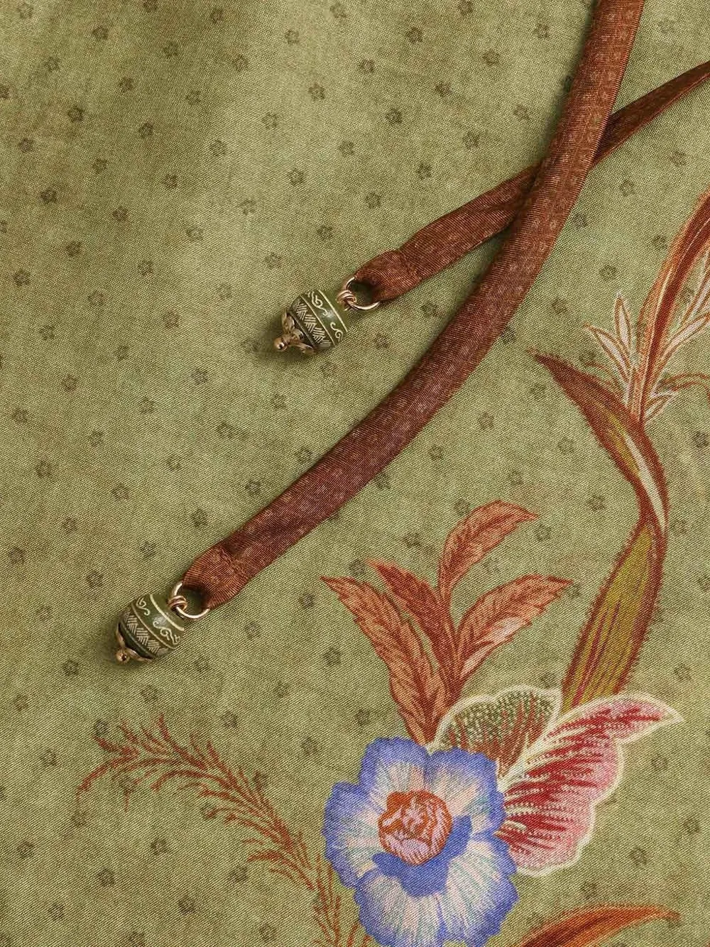ZIMMERMANN Indra broek met bloemenprint Groen