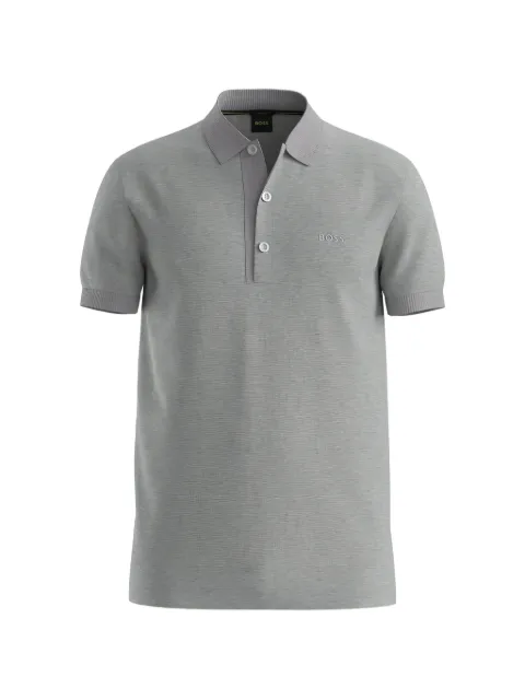 BOSS Camisa polo com logo bordado