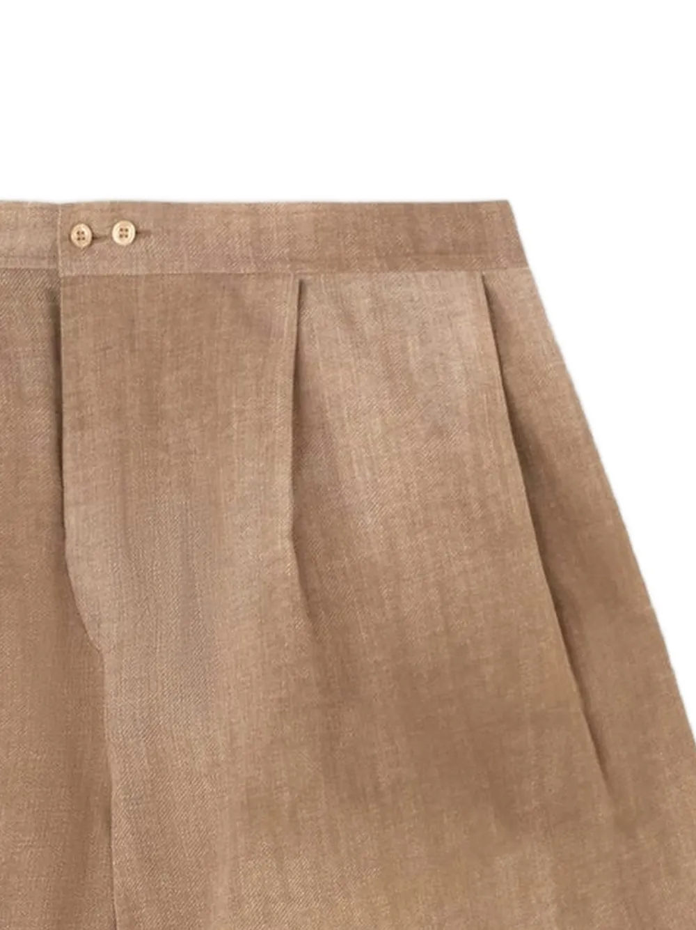 Ermanno Scervino Geplooide shorts Bruin