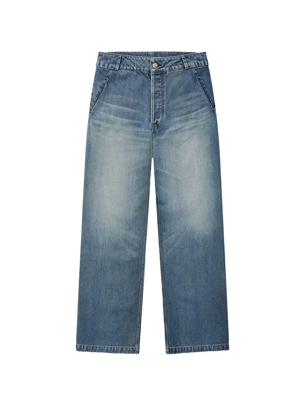 Fear Of God washed-effect whiskered jeans - Blu