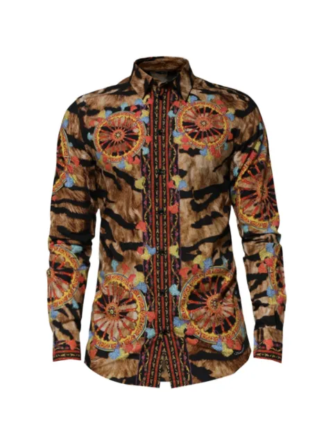 Dolce & Gabbana chemise Carretto à imprimé tigre