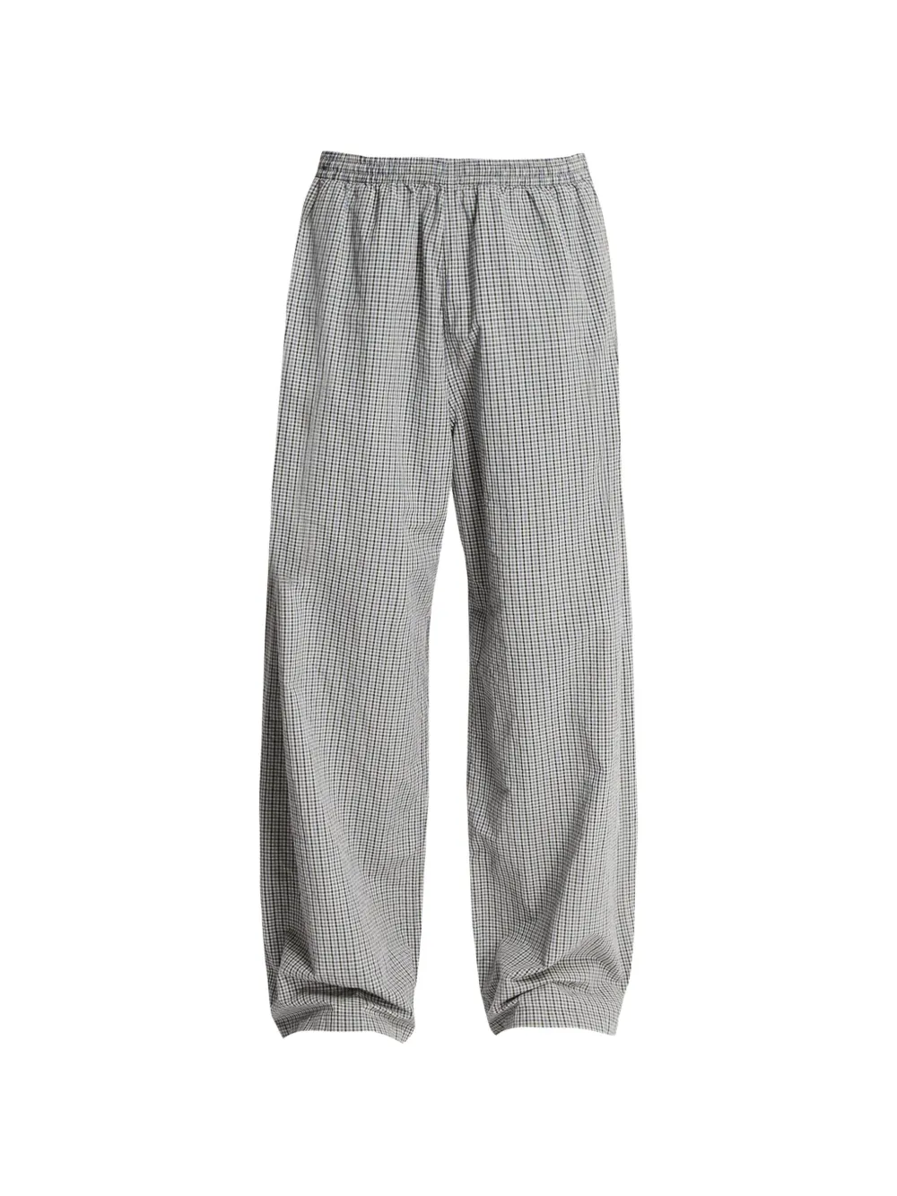 Balenciaga gingham-check elasticated-waist trousers - Grey