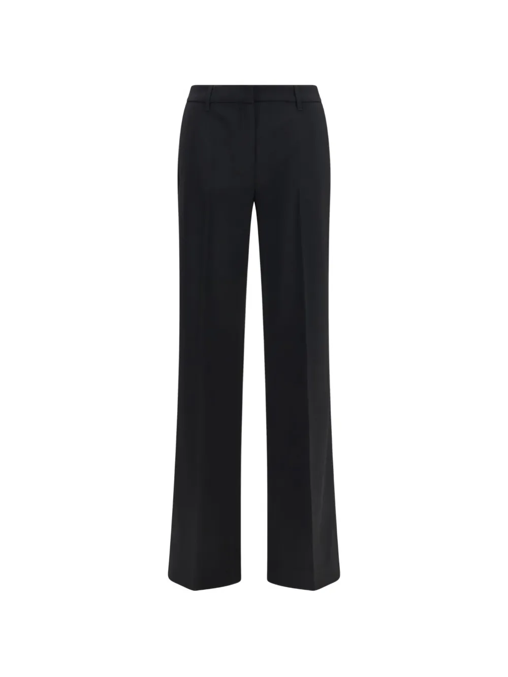 True Royal Linda wide-leg merino wool trousers - Nero