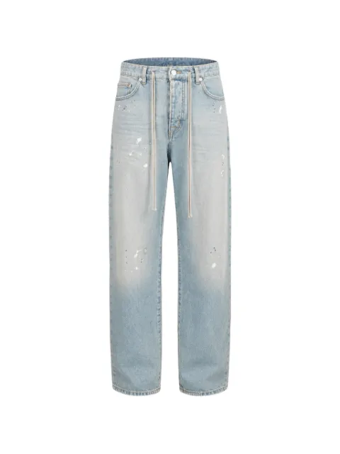 STATE OF ORDER paint-splatter drawstring jeans