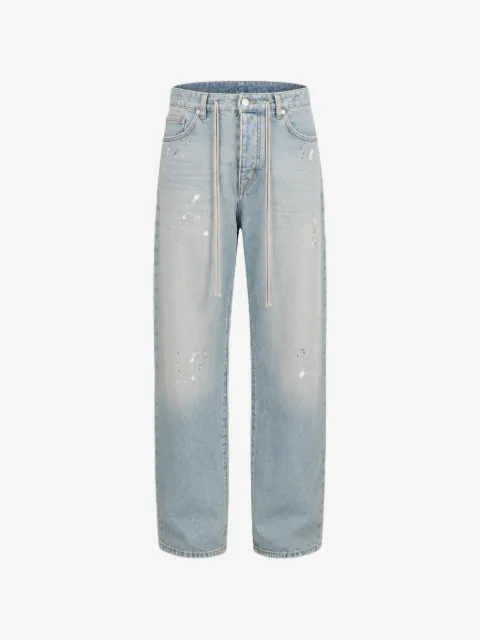 STATE OF ORDER paint-splatter drawstring jeans