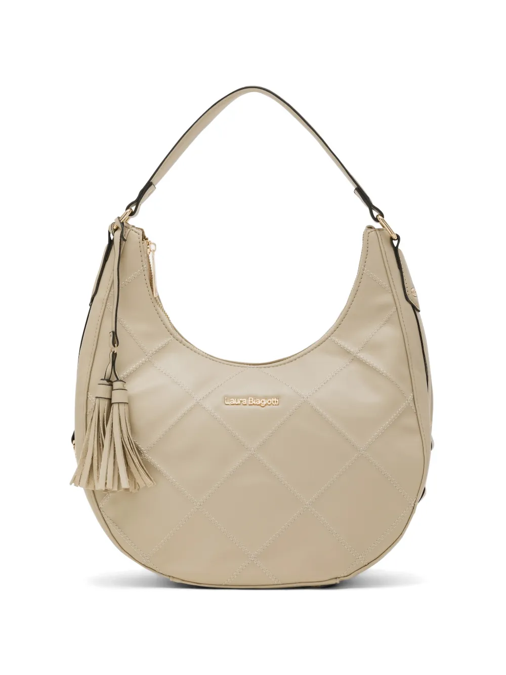 Laura Biagiotti quilted tassel-detail tote bag - Toni neutri