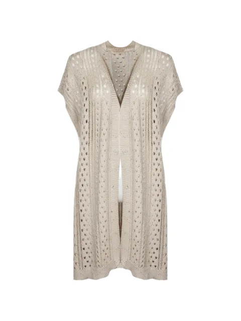 Purotatto open-work sequin-embellished cardigan