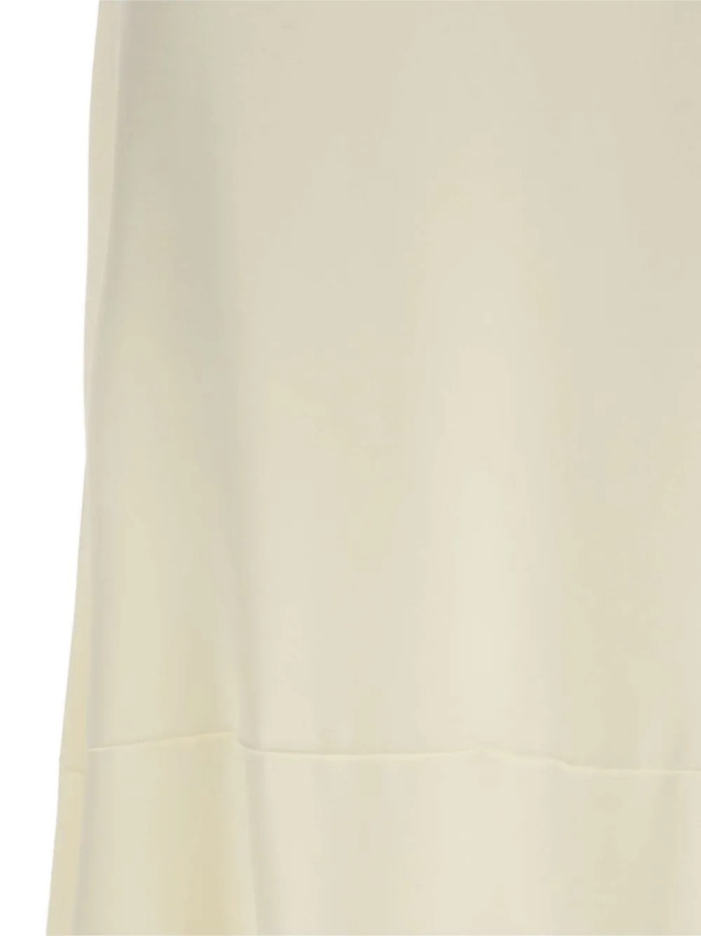 Victoria Beckham Asymmetrische midi-rok van crêpe-satijn Beige
