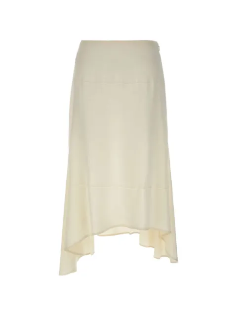 Victoria Beckham — asymmetric crepe-satin midi skirt