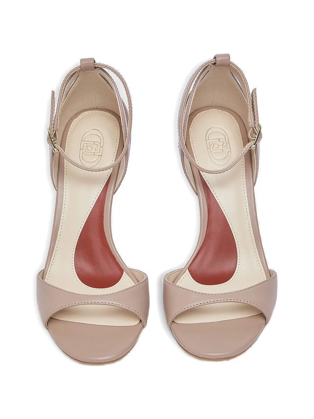 LIU JO Sandalen met enkelbandje en gespsluiting Beige