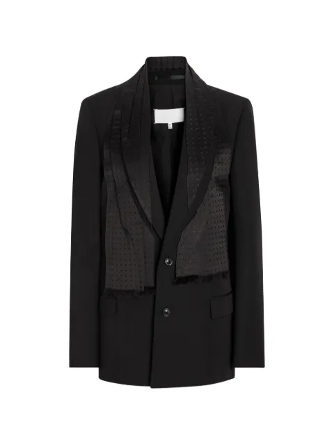 Maison Margiela scarf-detail tailored jacket