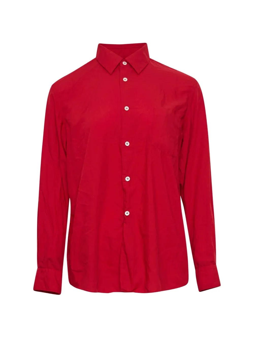 Comme Des Garçons long-sleeve button-down shirt - Rosso