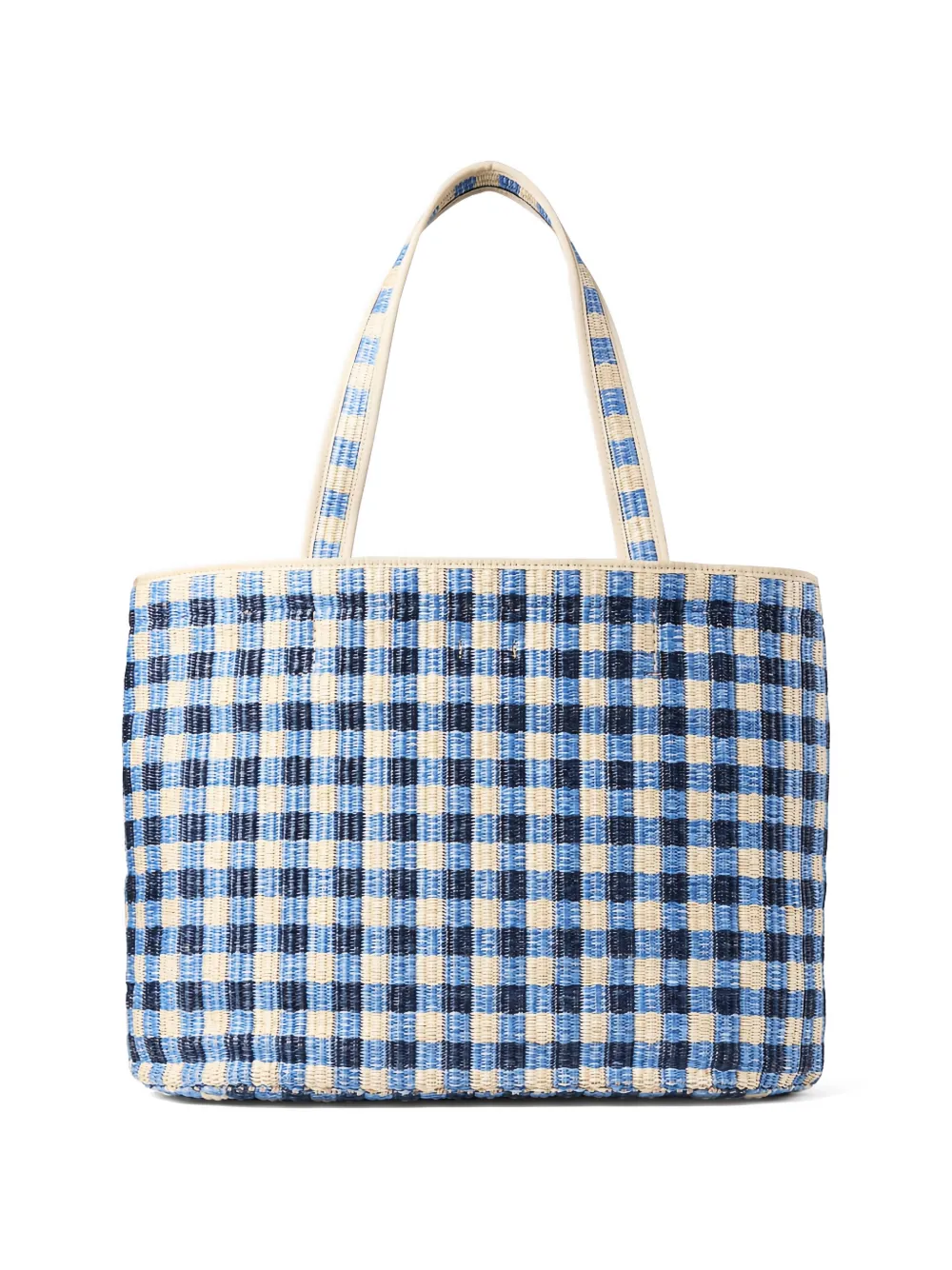 ジミーチュウ　チェックトートバック Jimmy Choo ギンガムチェック トートバッグ | ブルー | FARFETCH JP