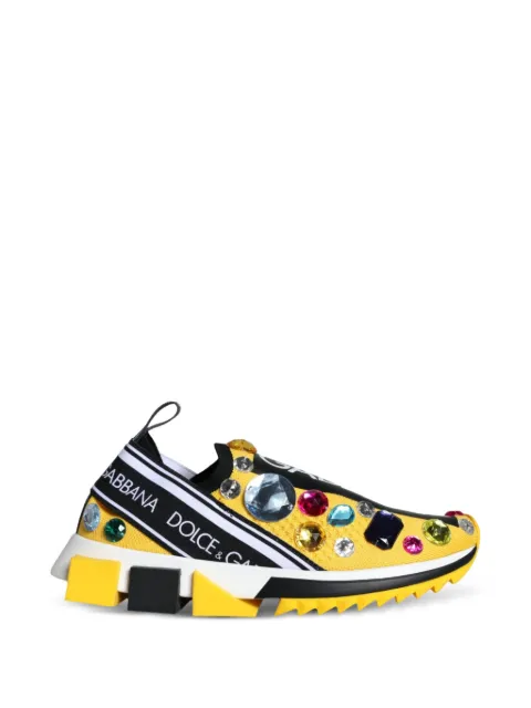 Dolce & Gabbana tenis Sorrento con detalles de cristal