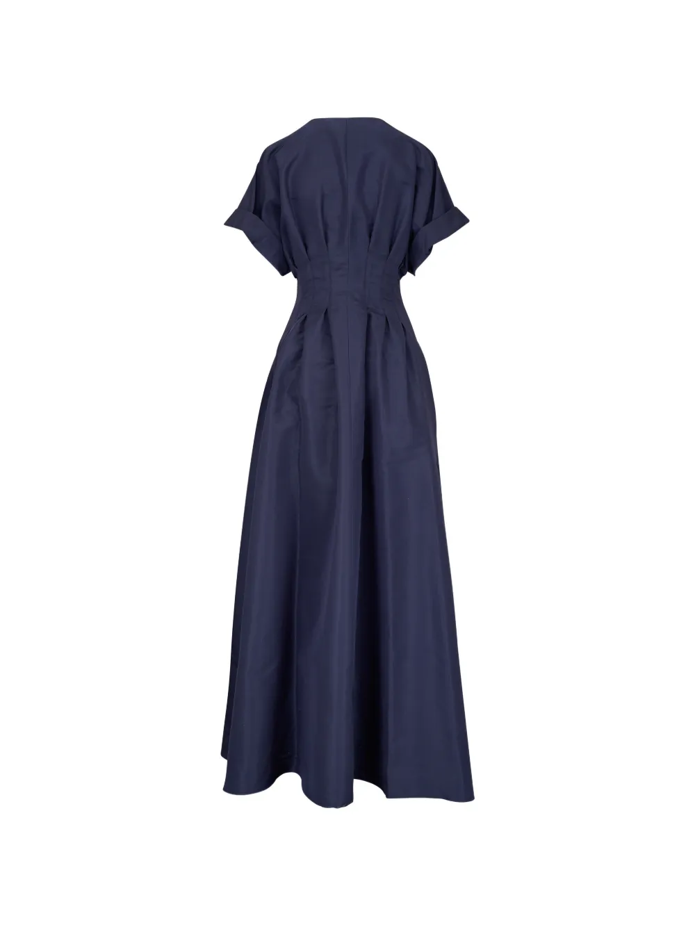 Carolina Herrera Maxi-jurk met gesmockte taille Blauw