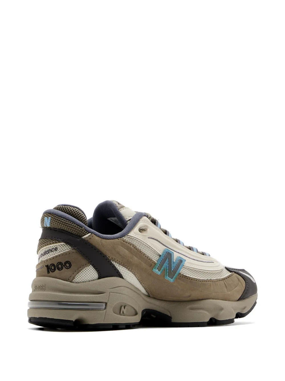 New Balance 1000 Cordura panelled lace-up sneakers Bruin