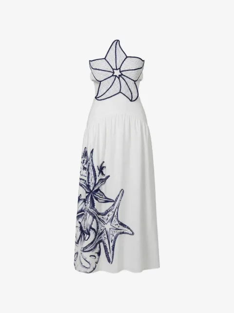 FARM Rio coast stars halterneck maxi dress