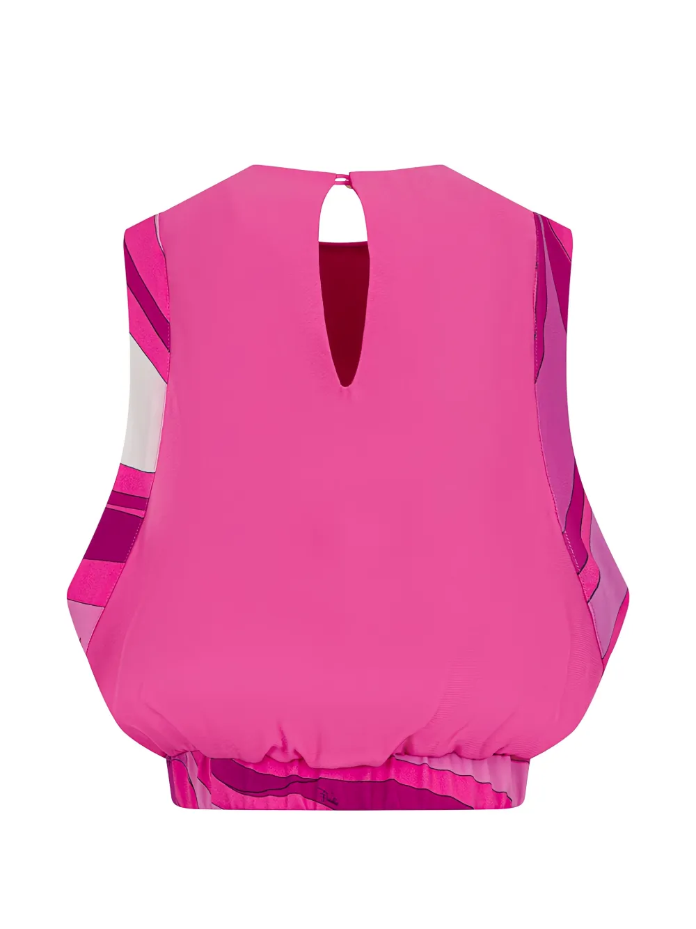 PUCCI Junior Mouwloze top met Marmo-print Roze