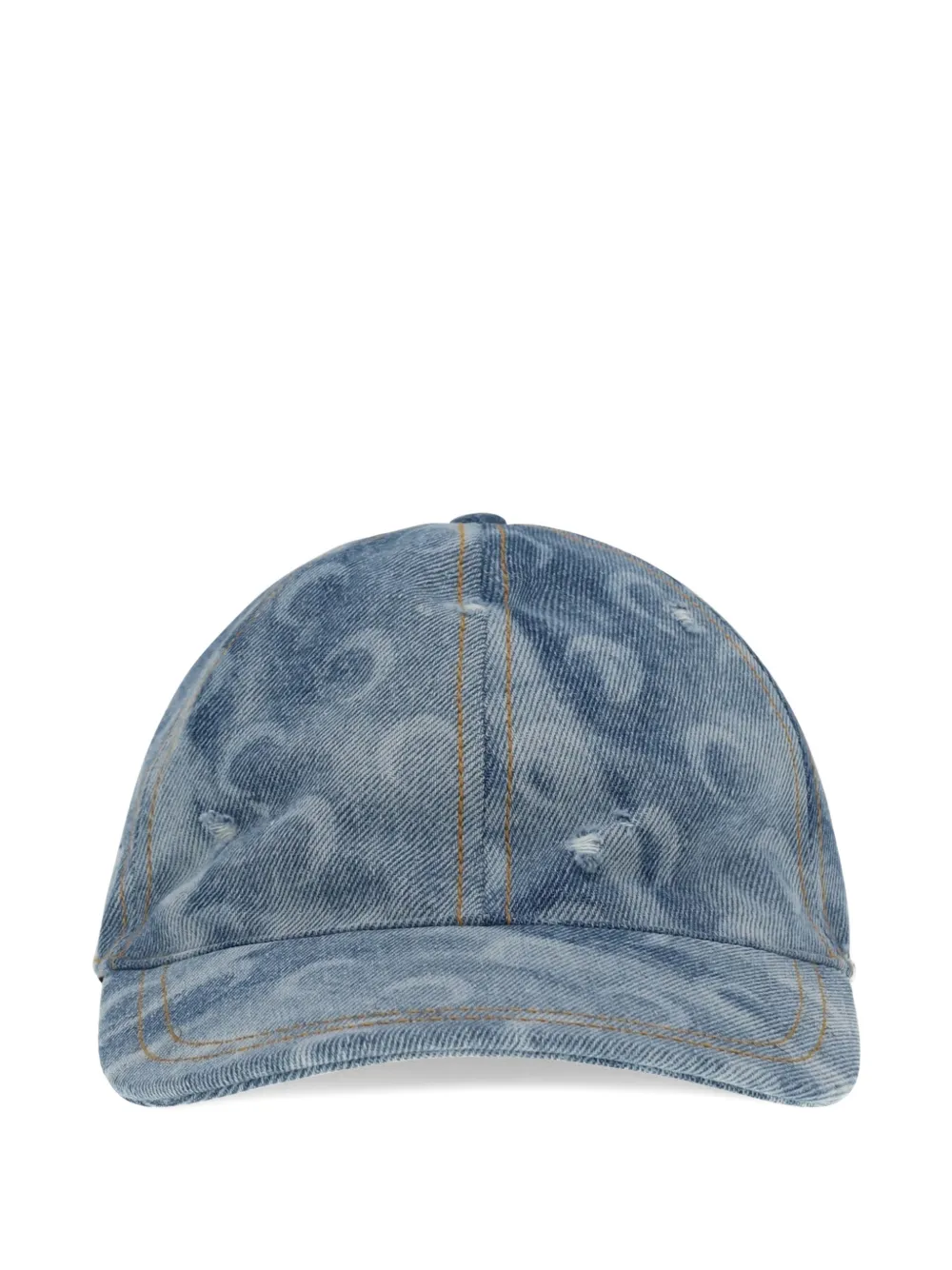 Marine Serre Moon denim baseball hat - Blu