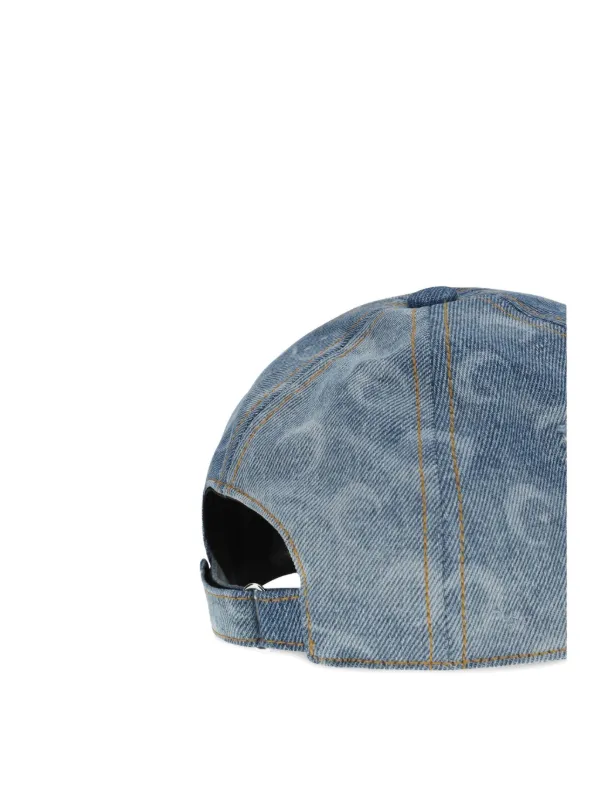 Marine Serre Moon デニムキャップ | ブルー | FARFETCH JP
