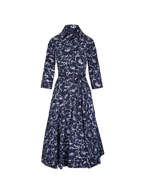 Michael Kors belted pleated dress