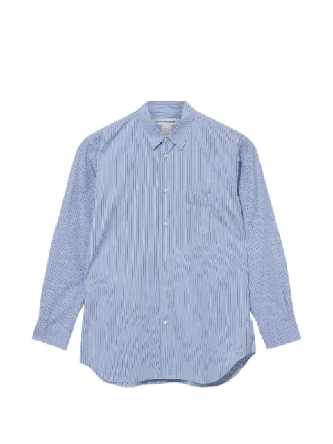 Comme Des Garçons vertical-stripe patch-pocket shirt