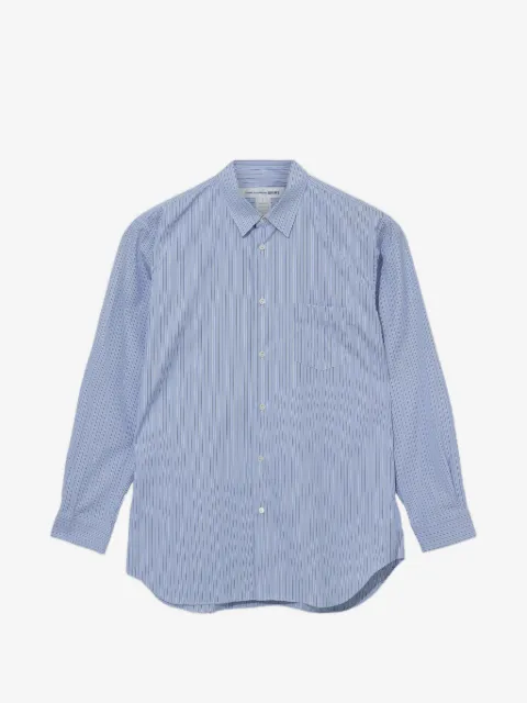 Comme Des Garçons vertical-stripe patch-pocket shirt