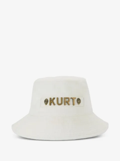 Kurt Geiger London logo-plaque appliqué bucket hat