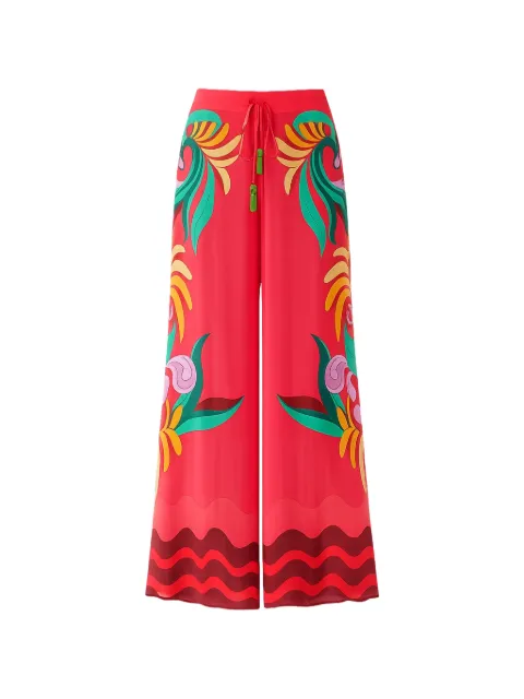 FARM Rio graphic-print palazzo pants