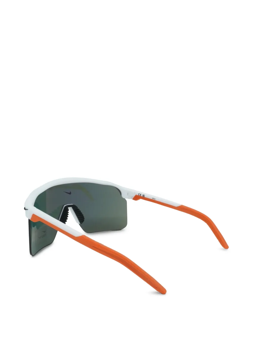 Nike Expedition Shield Team zonnebril met geometrisch montuur Wit