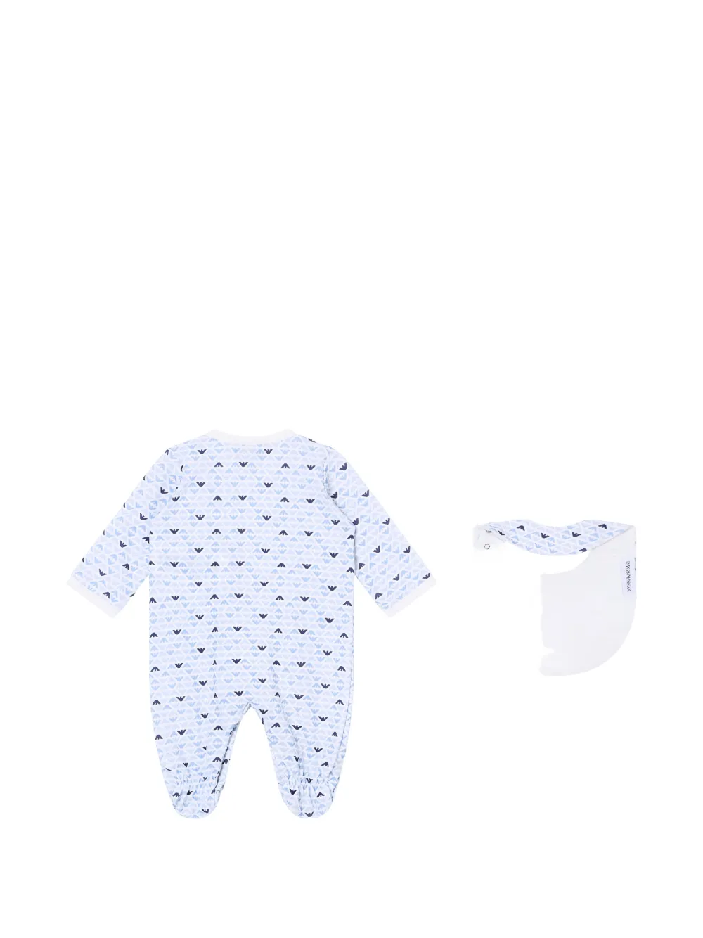 Emporio Armani Kids Pyjama met logoprint - Blauw