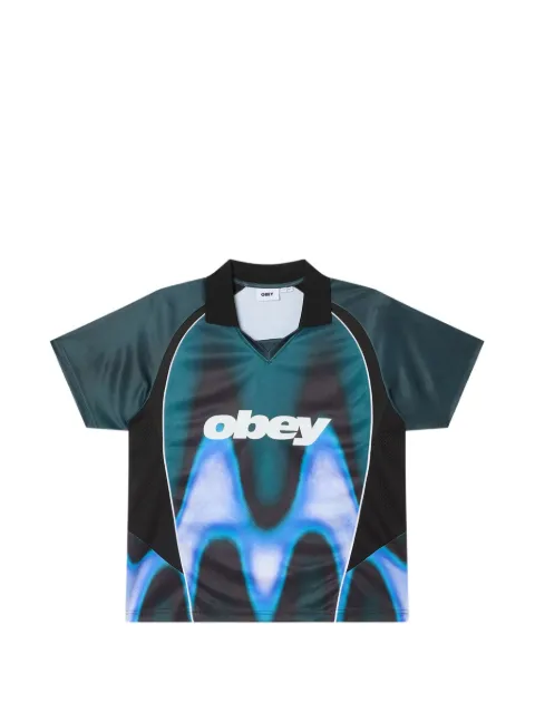 Obey blurred-print T-shirt