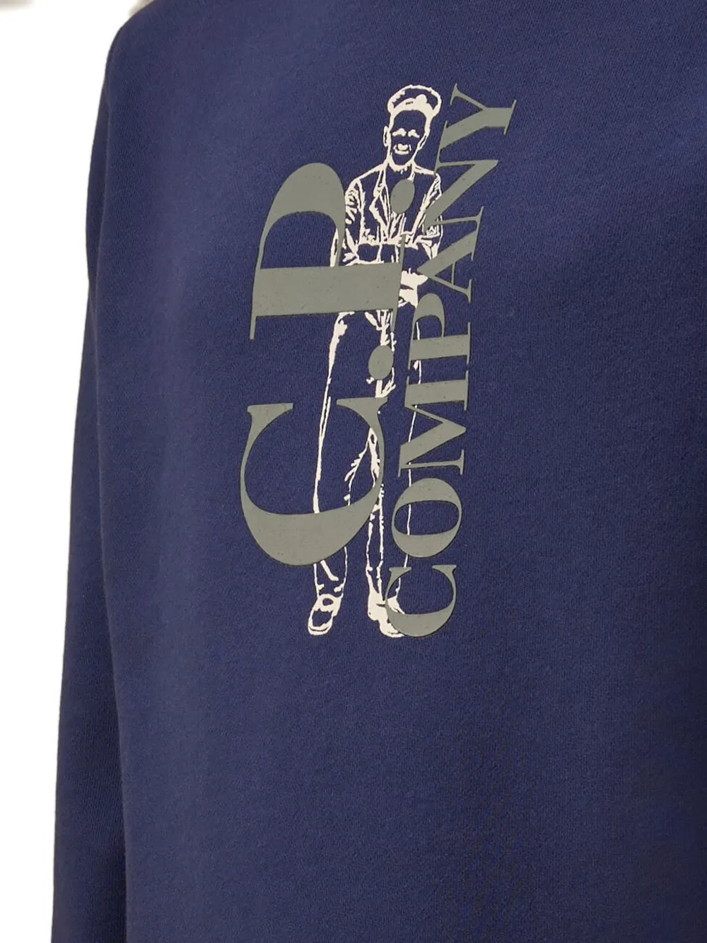 C.P. Company Kids Sweater met logoprint Blauw