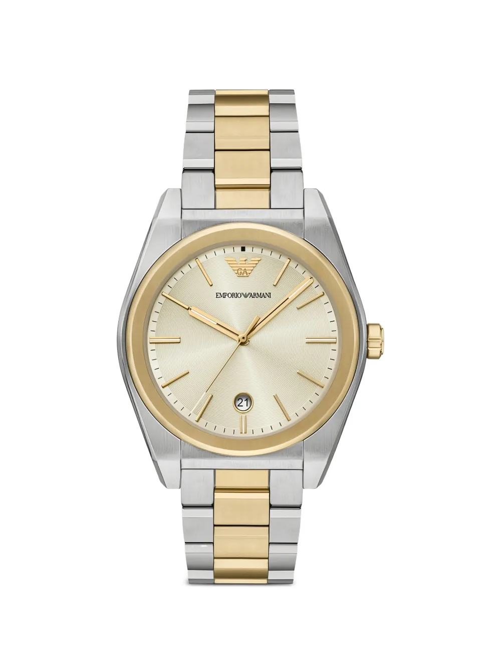 Emporio Armani Federico two-tone 41mm watch - Giallo