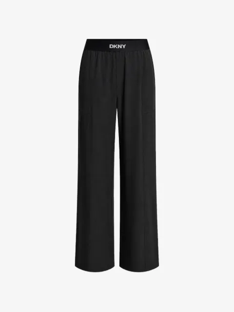 DKNY logo-waistband trousers