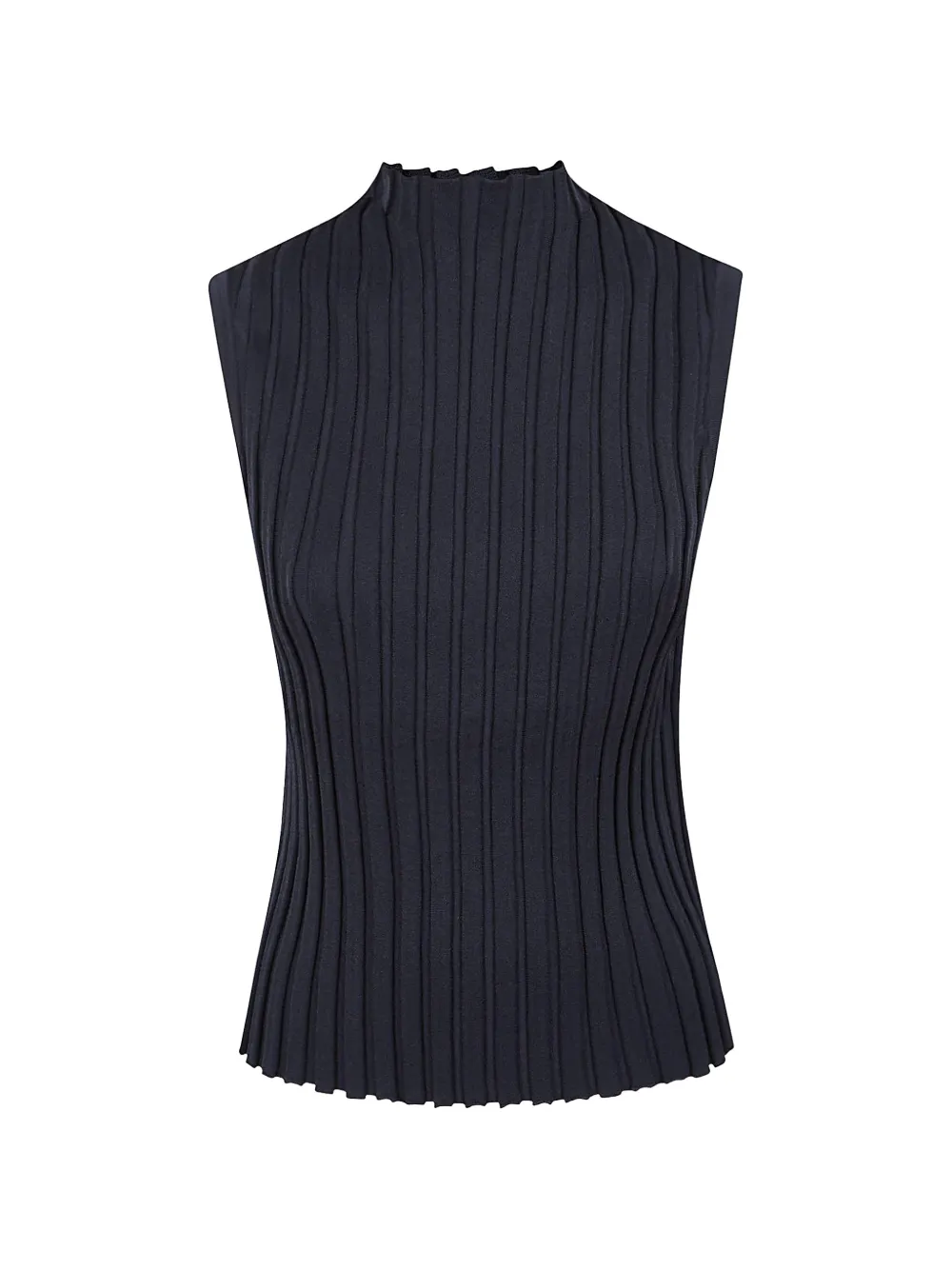 Weekend Max Mara ribbed-knit mock-neck top - Blau